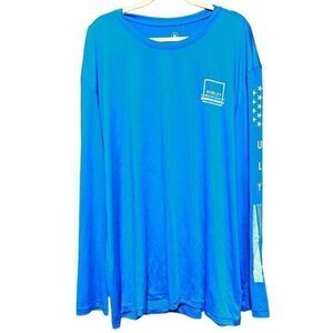 NWT Hurley‎ Sun Protection Long Sleeve Blue Heroic XXL